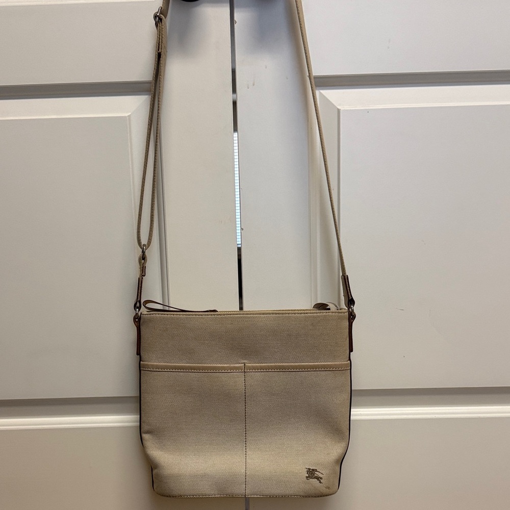Burberry London Blue Label Tan and Beige Bag